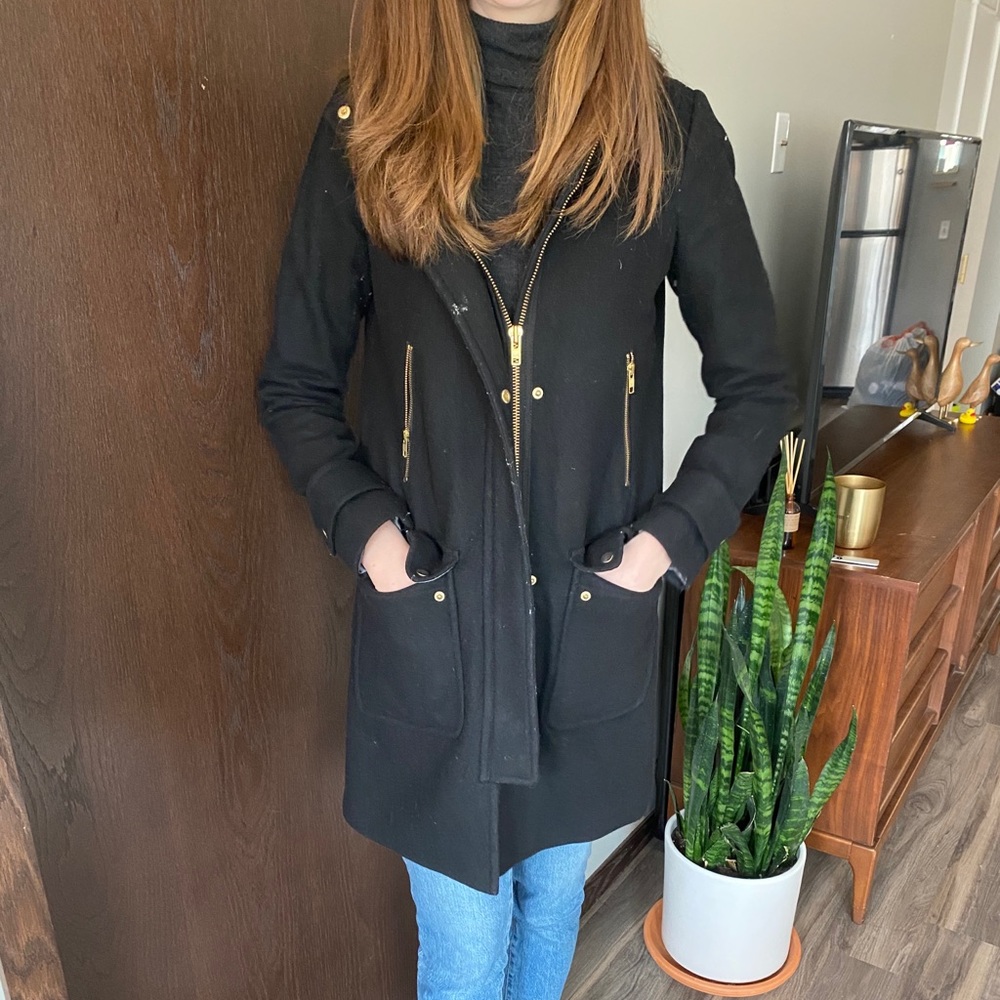 J Crew Chateau Parka in Stadium Wool in 2 Tall